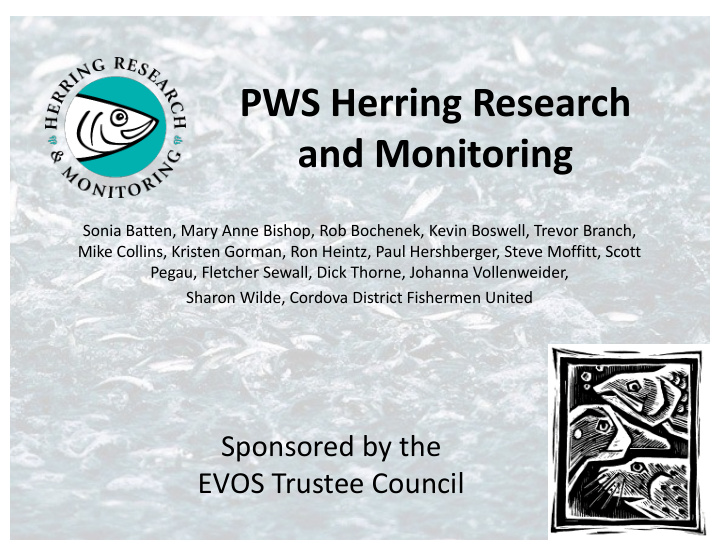 pws herring research and monitoring