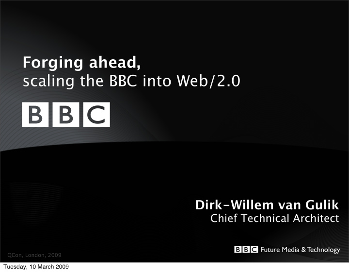 forging ahead scaling the bbc into web 2 0