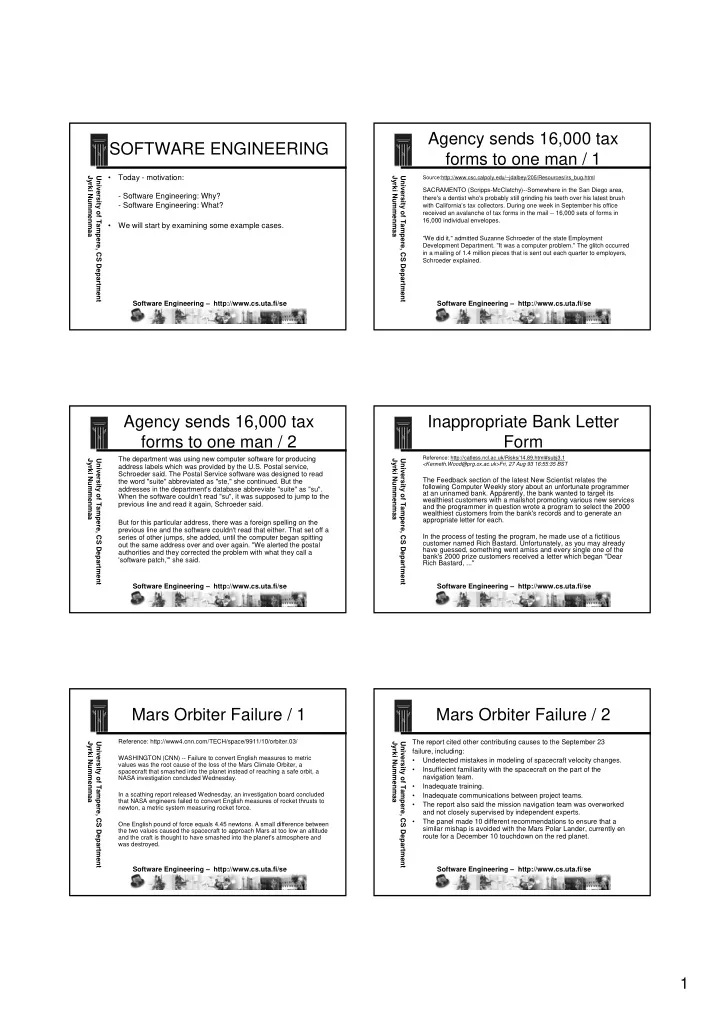agency sends 16 000 tax software engineering forms to one