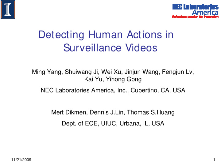 detecting human actions in surveillance videos