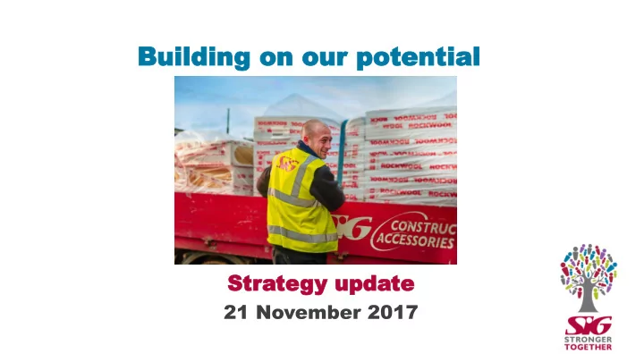 building on our potential building on our potential