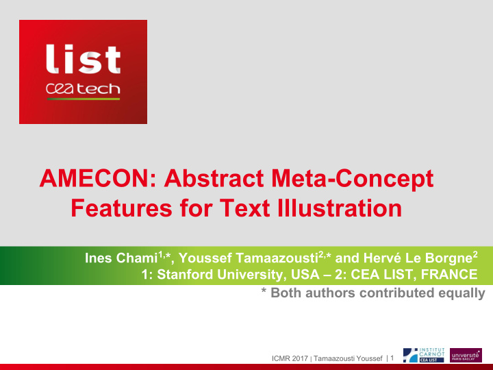 amecon abstract meta concept features for text