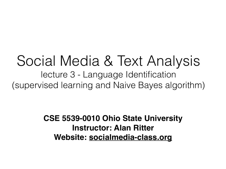 social media text analysis