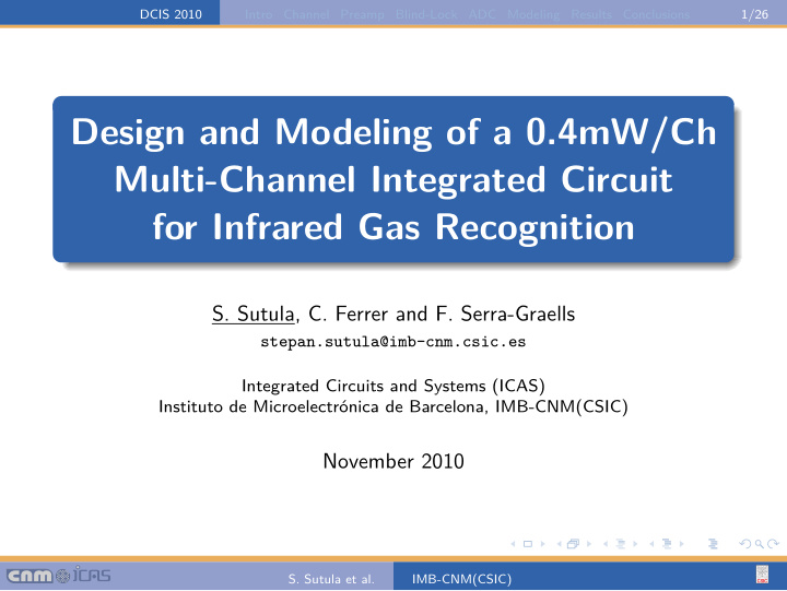 design and modeling of a 0 4mw ch multi channel