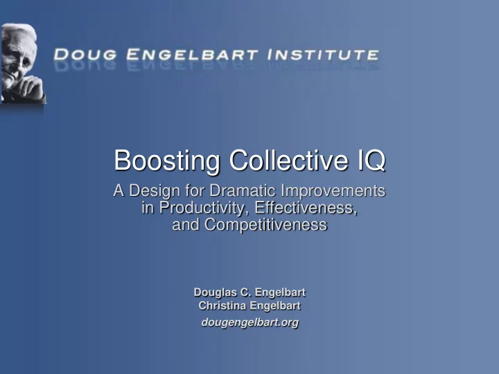 boosting collective iq