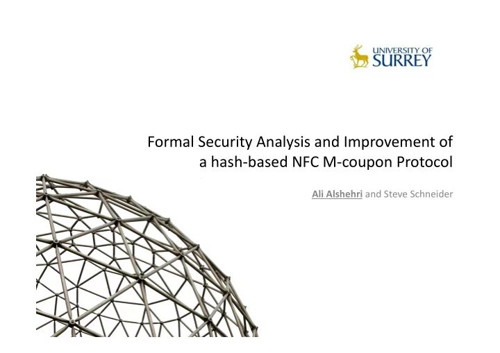 formal security analysis and improvement of a hash based