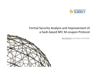Formal  Security  Analysis  and  Improvement  of      a  hash-based