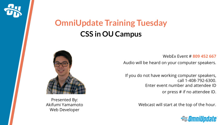 omniupdate training tuesday