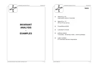 INVARIANT    Priese/Wimmel 2008  ANALYSIS    Lautenbachs miracle  -    EXAMPLES