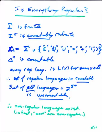 Notes on these proofs  All versions are proof by contradiction: assume some DFA M accepts L3.  M of
