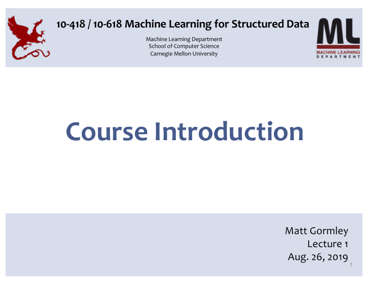 course introduction