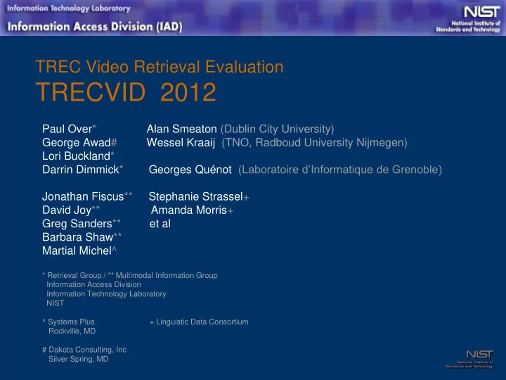 trecvid 2012