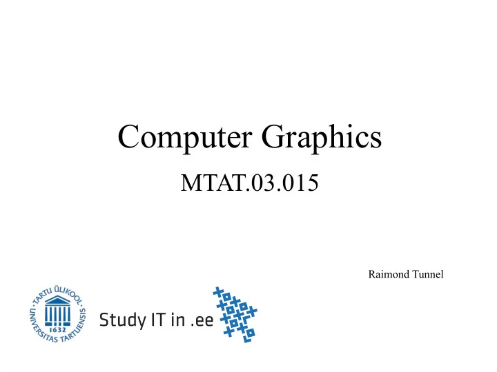 computer graphics
