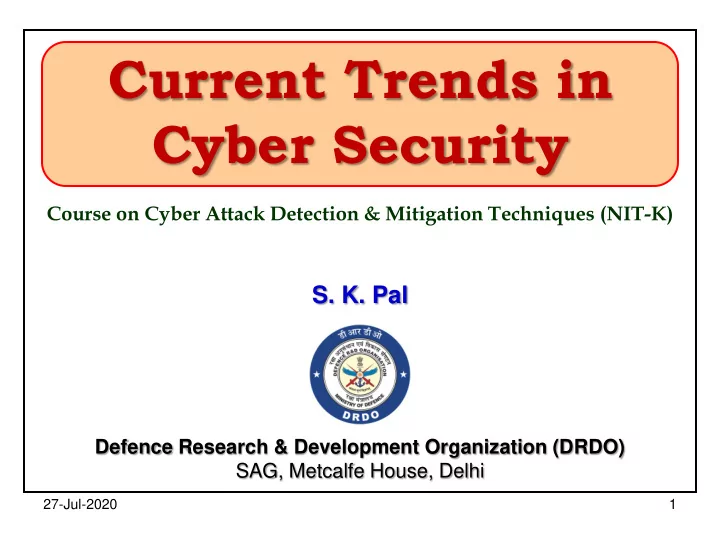 current trends in
