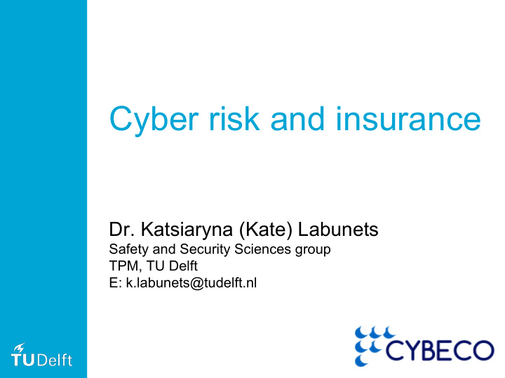 cyber risk and insurance