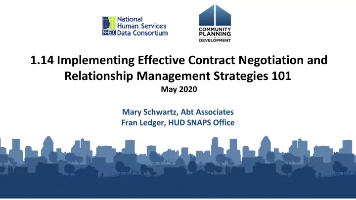 1 14 implementing effective contract negotiation and
