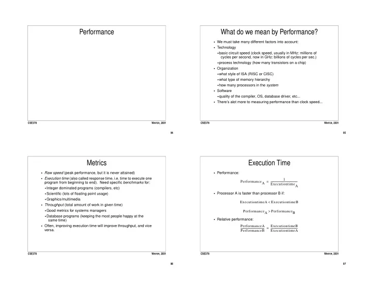 performance what do we mean by performance