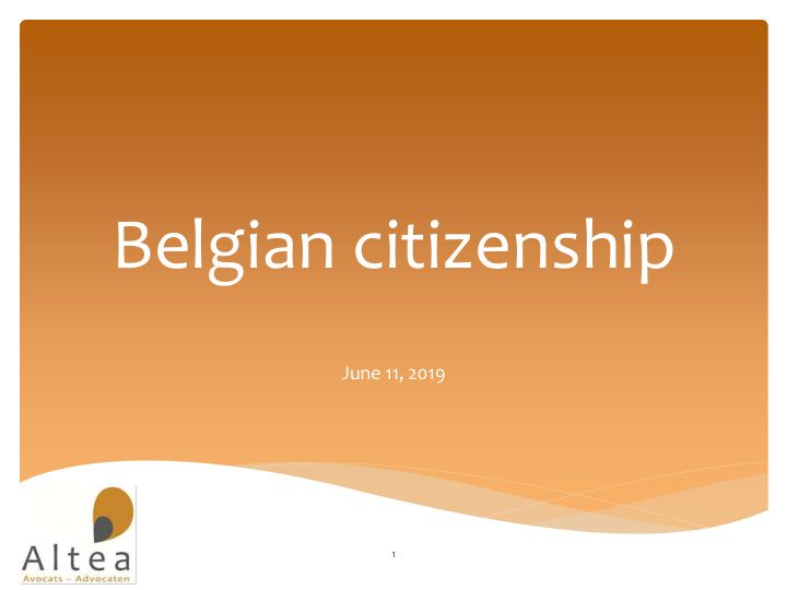 belgian citizenship