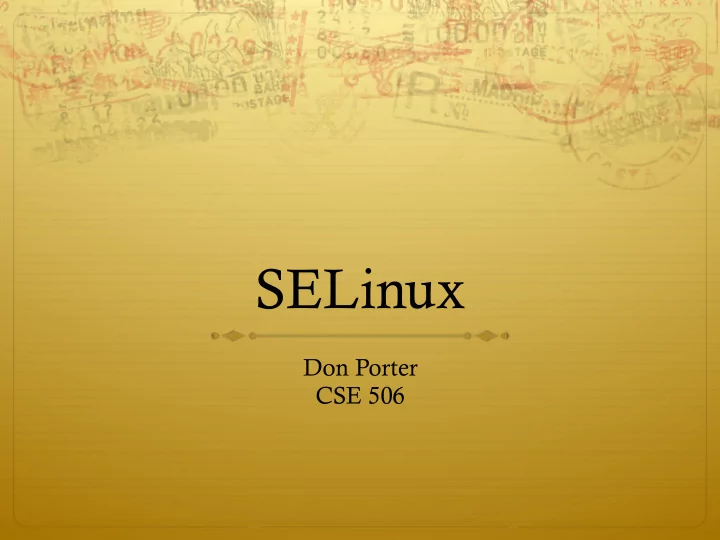 selinux