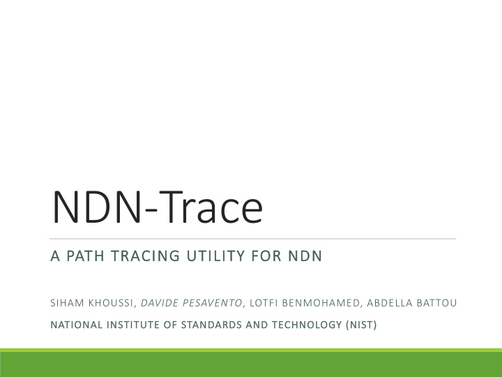 ndn trace