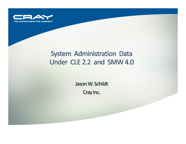 cray management services cms group charter the problem