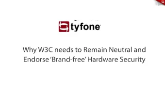 Endorse Brand - free Hardware Security  Web + Hardware Security is much, much more than just: