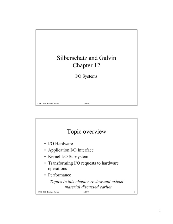 silberschatz and galvin chapter 12