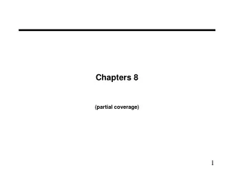 Chapters 8  (partial coverage)  1  Interfacing Processors and Peripherals    I/O Design affected