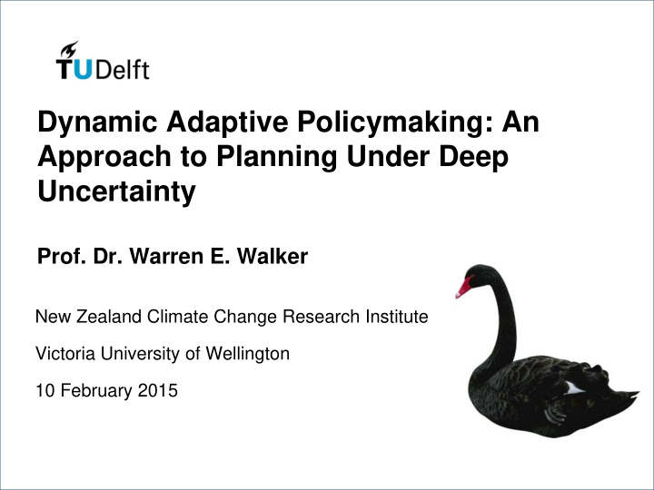 dynamic adaptive policymaking an approach to planning