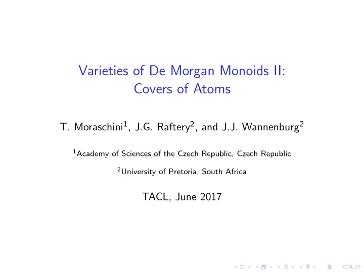 varieties of de morgan monoids ii covers of atoms