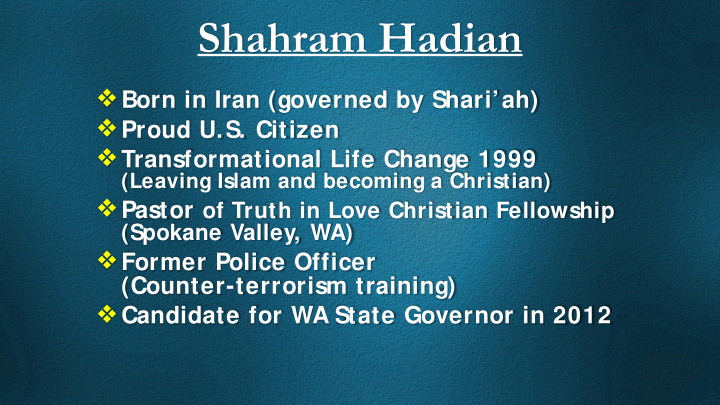 shahram hadian