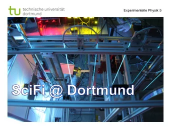 Experimentelle Physik 5  21Nov2013  Experimentelle Physik 5  (Timing of) light propagation in fibre