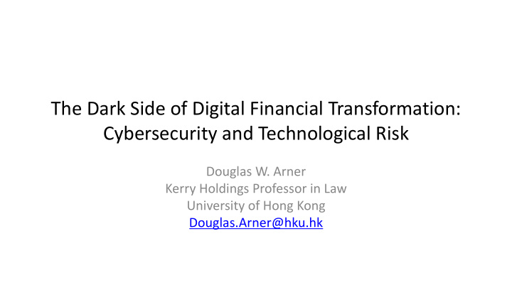 the dark side of digital financial transformation