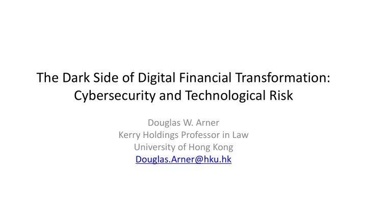 the dark side of digital financial transformation