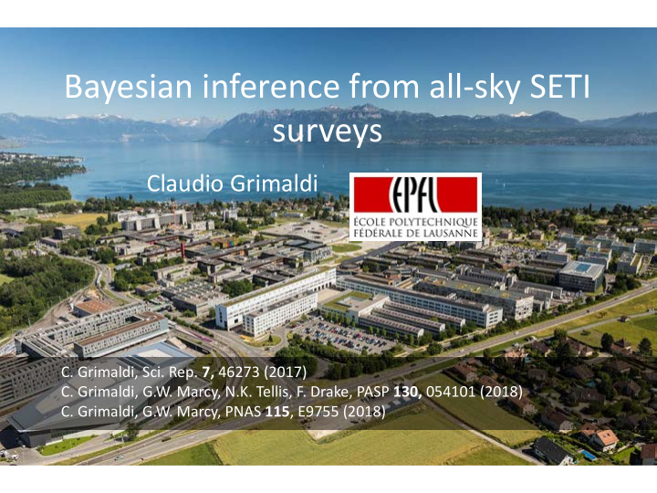 bayesian inference from all sky seti surveys