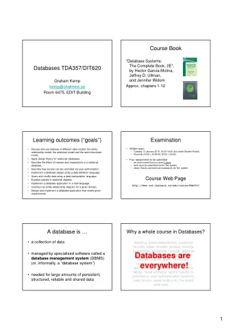 Databases are  books, demographic records, student database management system (DBMS)  records,