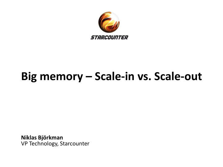 big memory scale in vs scale out