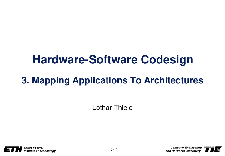 hardware software codesign