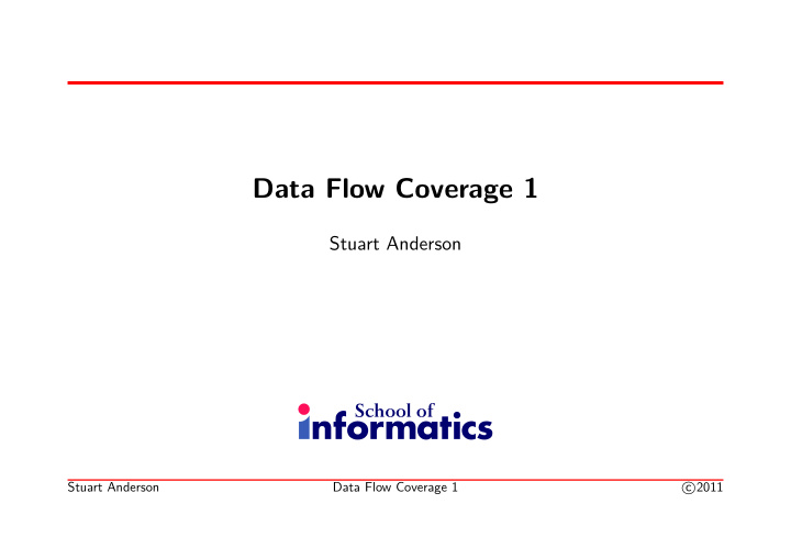 data flow coverage 1