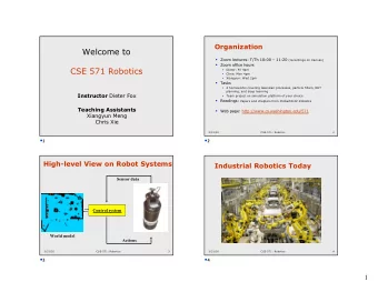 Welcome to  Zoom lectures: T/Th 10:00  11:20 (recordings on Canvas)  Zoom office hours  CSE
