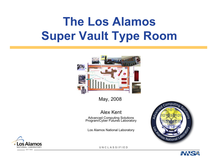 the los alamos super vault type room