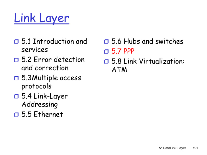 link layer