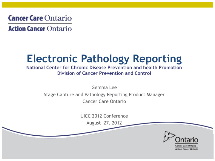 electronic pathology reporting