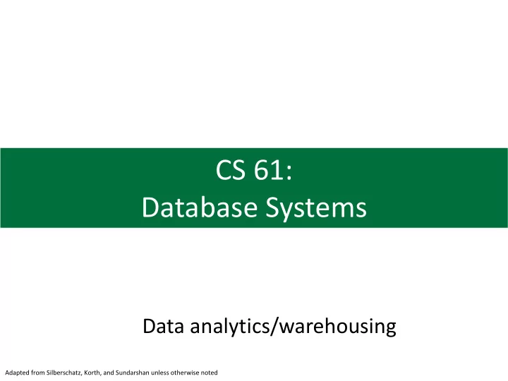 cs 61 database systems