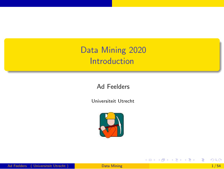data mining 2020 introduction