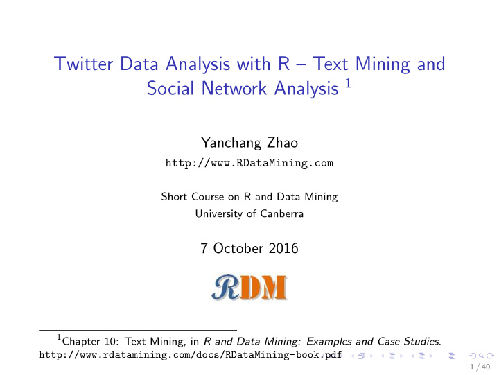 twitter data analysis with r text mining and