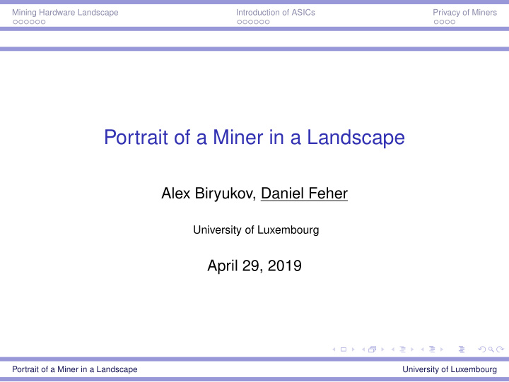 portrait of a miner in a landscape
