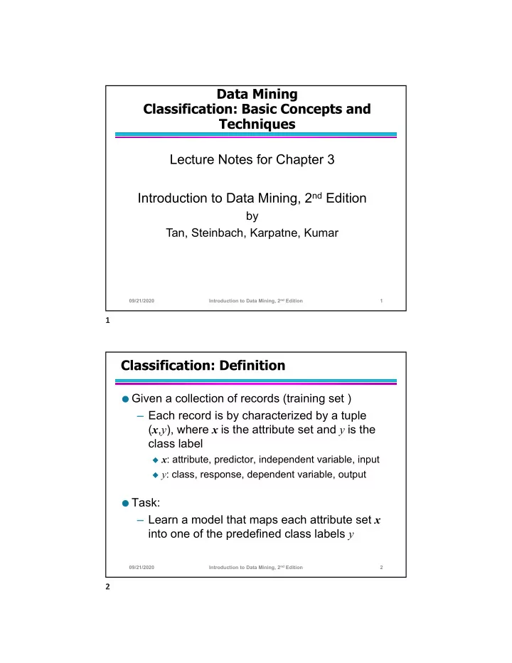 data mining classification basic concepts and techniques