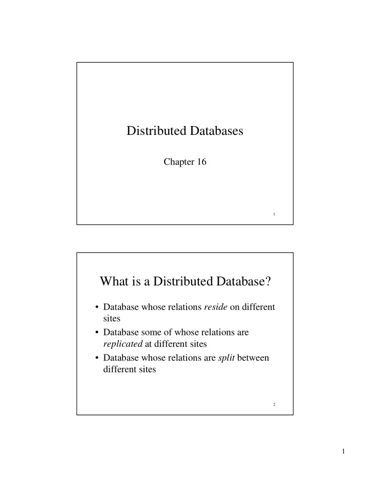 distributed databases