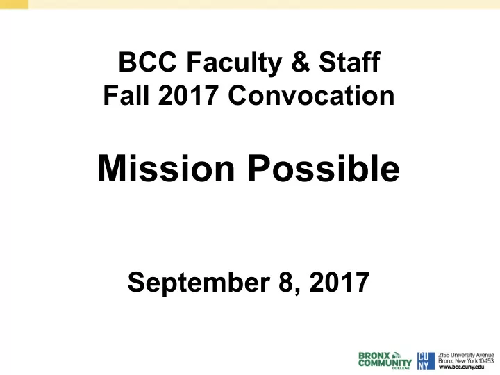 mission possible